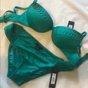 Green APT9 bikini, lg bottom, xl top